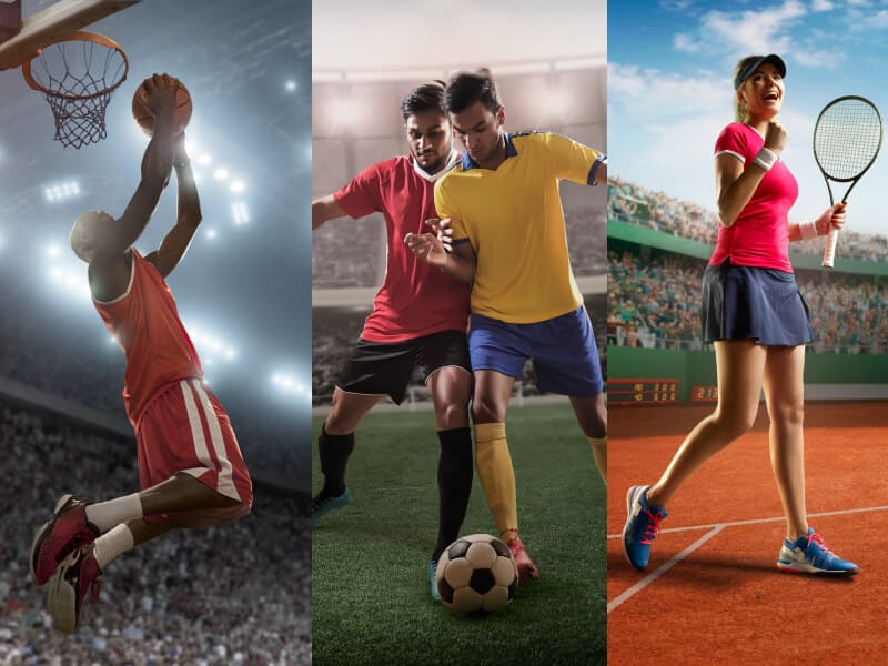 Sports betting action image representing live match moments on ek222